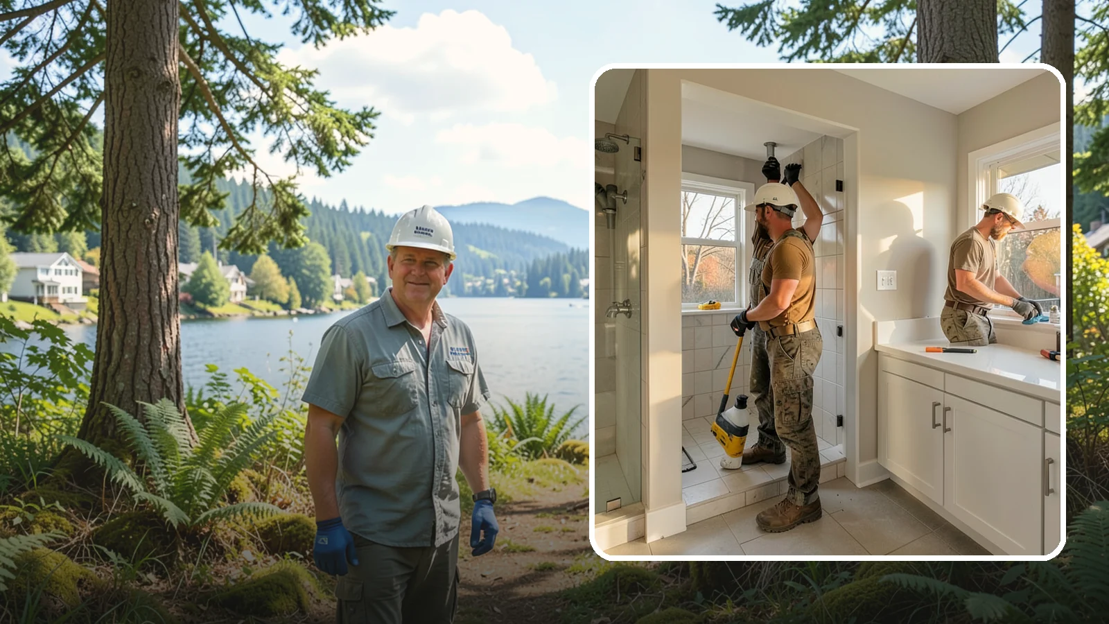 Bathroom Plumbing Rough-In in Milton, King County, WA - We rough in the supply, drain, and vent lines for a new or relocated bathroom before finishes are installed.