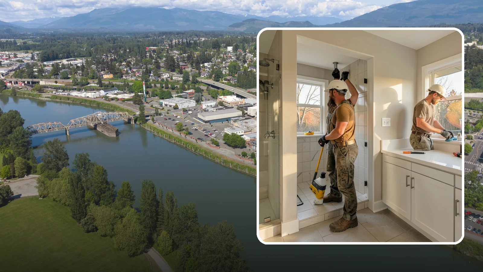 Bathroom Plumbing Rough-In in Mount Vernon, Skagit County, WA - We rough in the supply, drain, and vent lines for a new or relocated bathroom before finishes are installed.