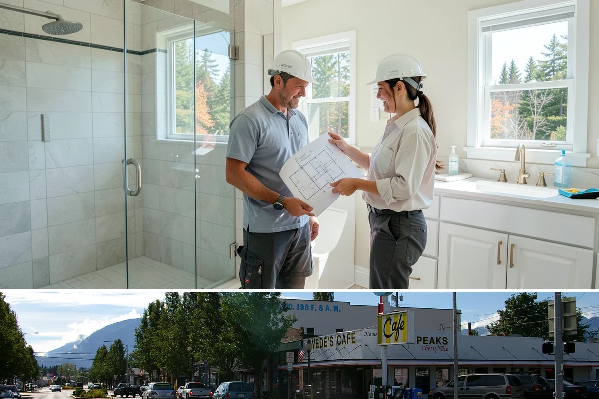 Bathroom Plumbing Rough-In in North Bend, King County, WA - This interior stage proceeds year-round, ideally sequenced with dry-season framing on additions.