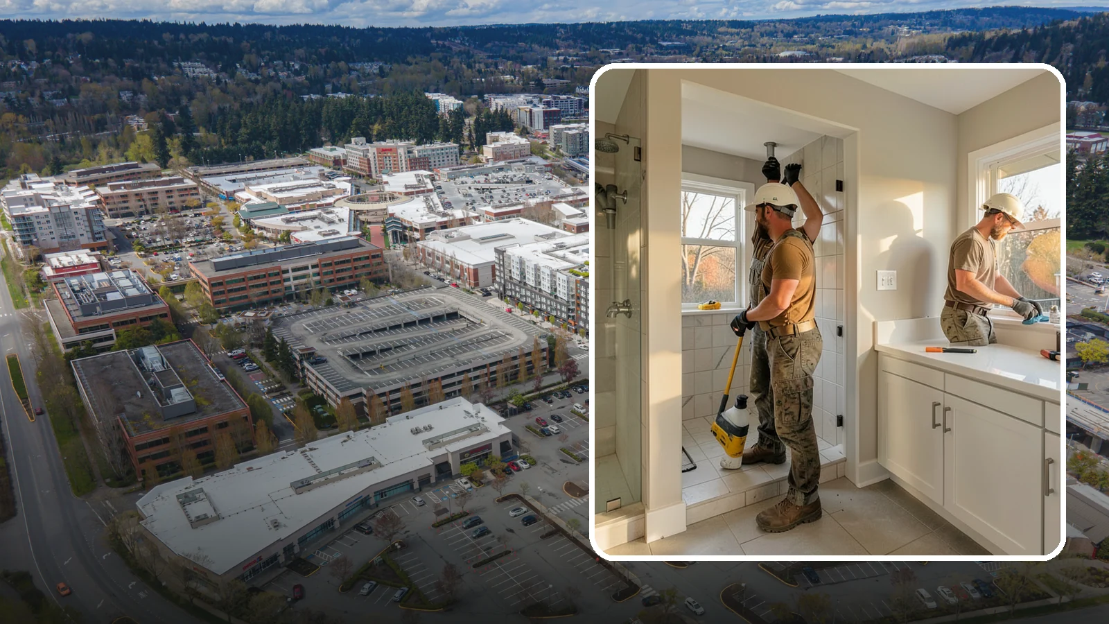 Bathroom Plumbing Rough-In in Redmond, King County, WA - We rough in the supply, drain, and vent lines for a new or relocated bathroom before finishes are installed.