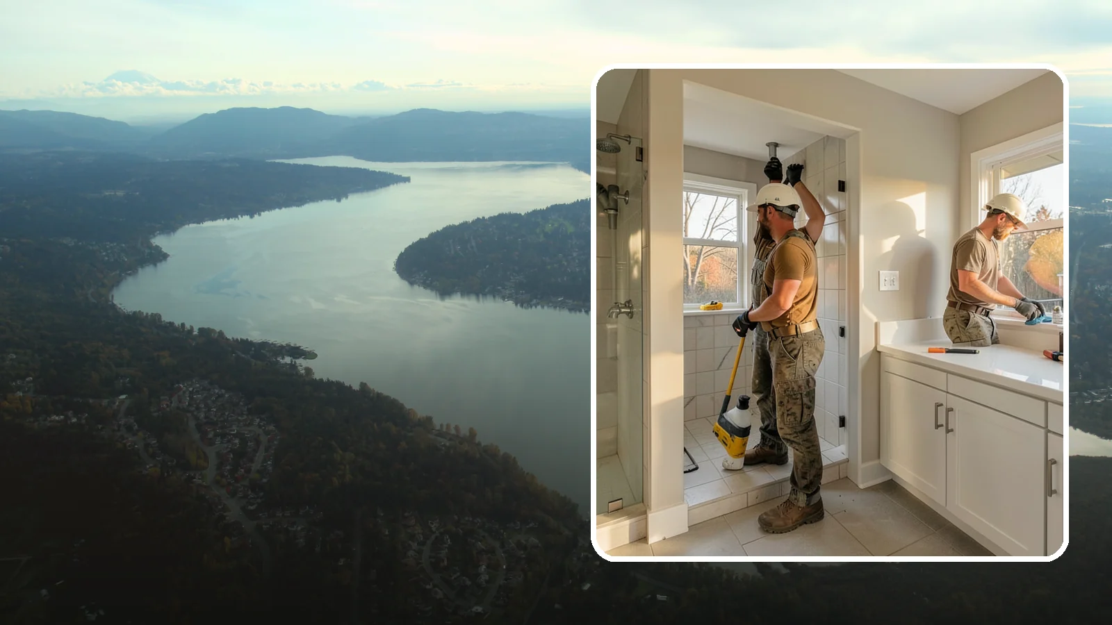Bathroom Plumbing Rough-In in Sammamish, King County, WA - We rough in the supply, drain, and vent lines for a new or relocated bathroom before finishes are installed.
