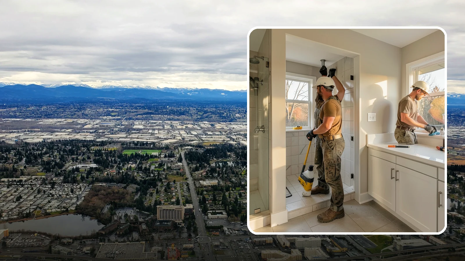 Bathroom Plumbing Rough-In in SeaTac, King County, WA - We rough in the supply, drain, and vent lines for a new or relocated bathroom before finishes are installed.