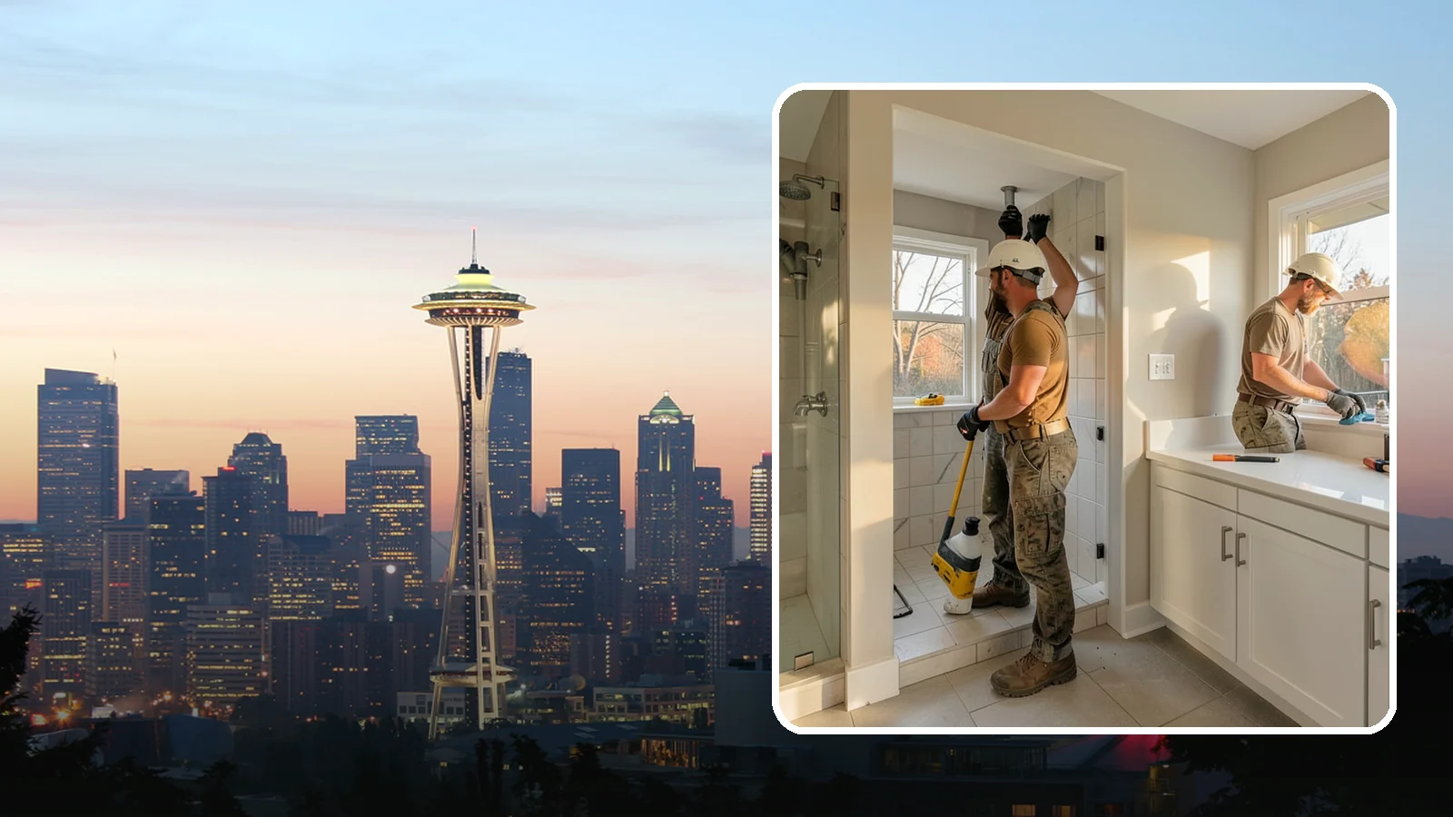 Bathroom Plumbing Rough-In in Seattle, King County, WA - We rough in the supply, drain, and vent lines for a new or relocated bathroom before finishes are installed.