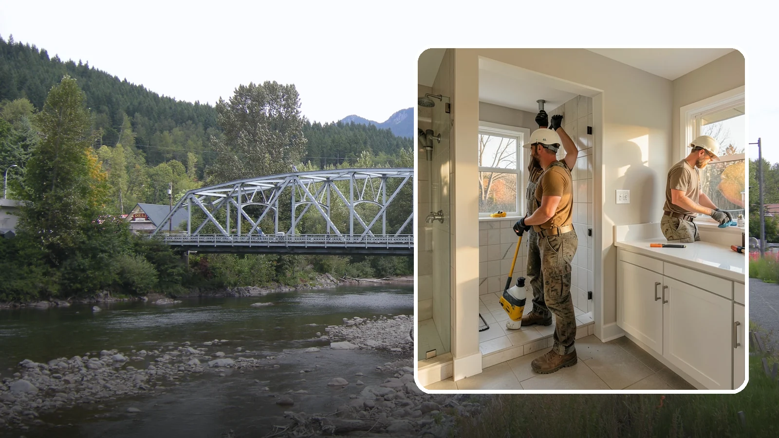 Bathroom Plumbing Rough-In in Skykomish, King County, WA - We rough in the supply, drain, and vent lines for a new or relocated bathroom before finishes are installed.
