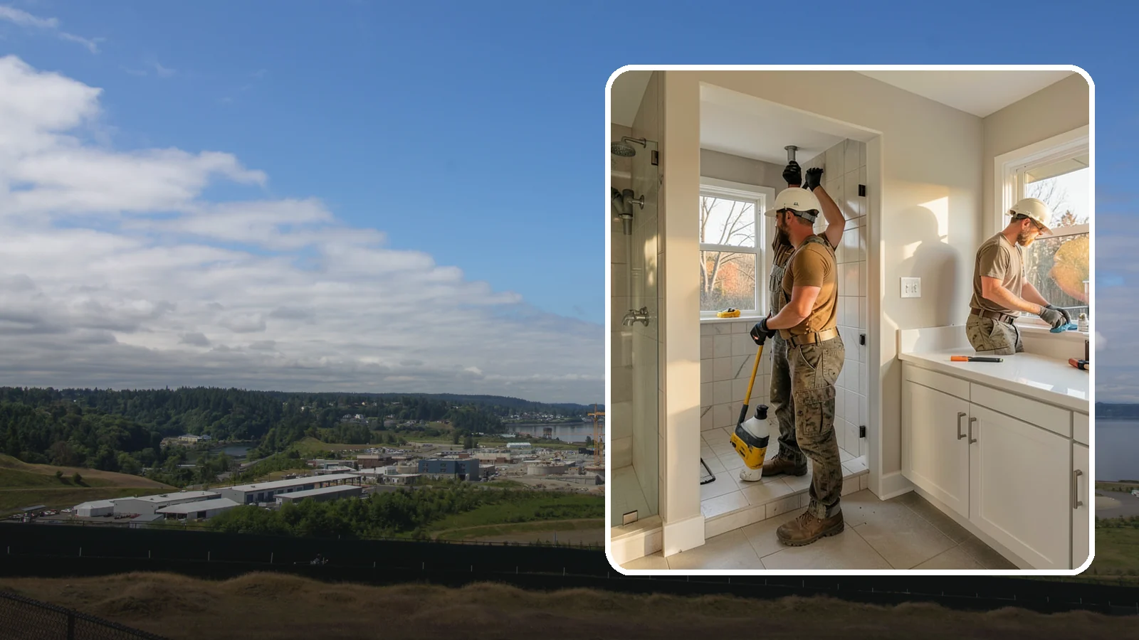 Bathroom Plumbing Rough-In in University Place, Pierce County, WA - We rough in the supply, drain, and vent lines for a new or relocated bathroom before finishes are installed.