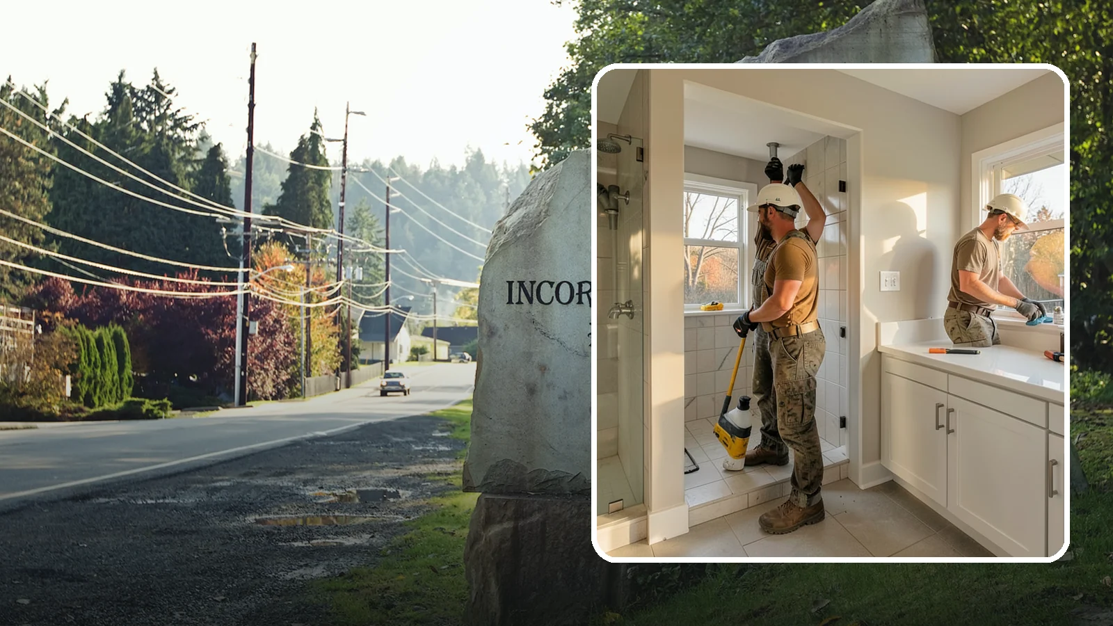 Bathroom Plumbing Rough-In in Wilkeson, Pierce County, WA - We rough in the supply, drain, and vent lines for a new or relocated bathroom before finishes are installed.