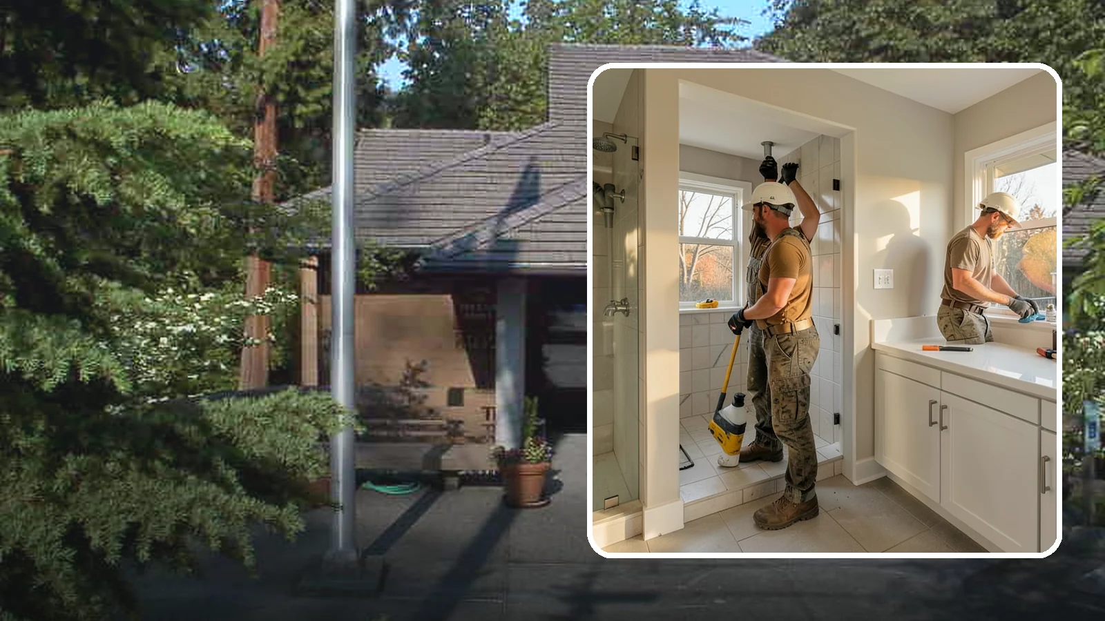 Bathroom Plumbing Rough-In in Yarrow Point, King County, WA - We rough in the supply, drain, and vent lines for a new or relocated bathroom before finishes are installed.