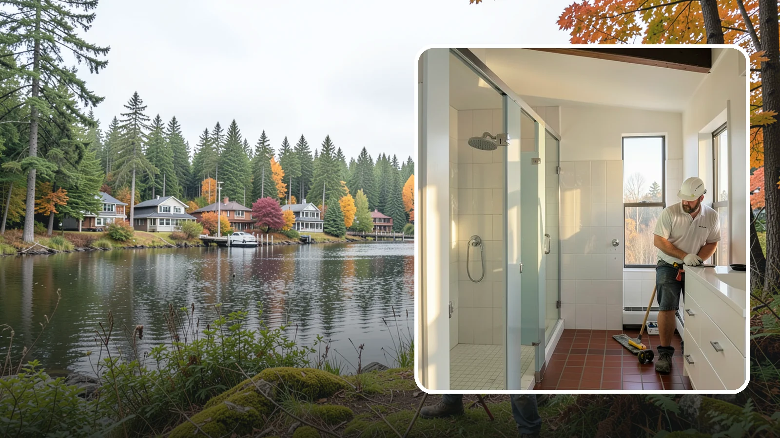 Bathroom Remodeling in La Conner, Skagit County, WA - A full bathroom remodel updates layout, fixtures, and finishes to create a space that stands up to Western Washington's damp...