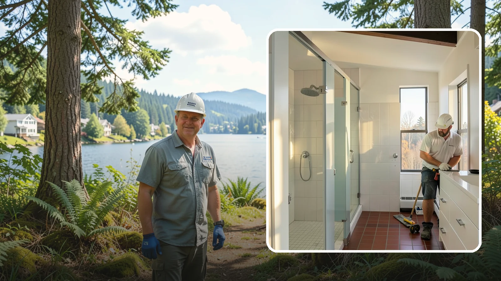 Bathroom Remodeling in Milton, King County, WA - A full bathroom remodel updates layout, fixtures, and finishes to create a space that stands up to Western Washington's damp...