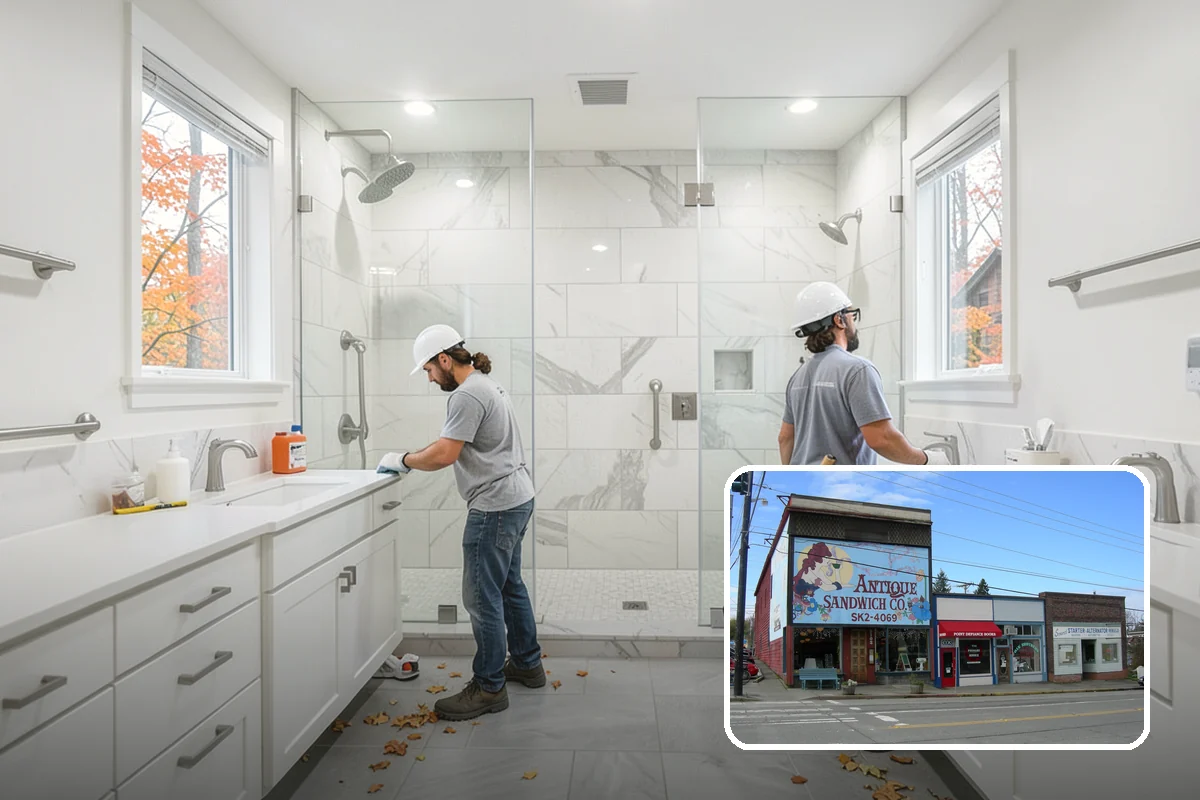 Bathroom Remodeling in Ruston, Pierce County, WA - Moisture-resistant materials chosen for the wet PNW climate