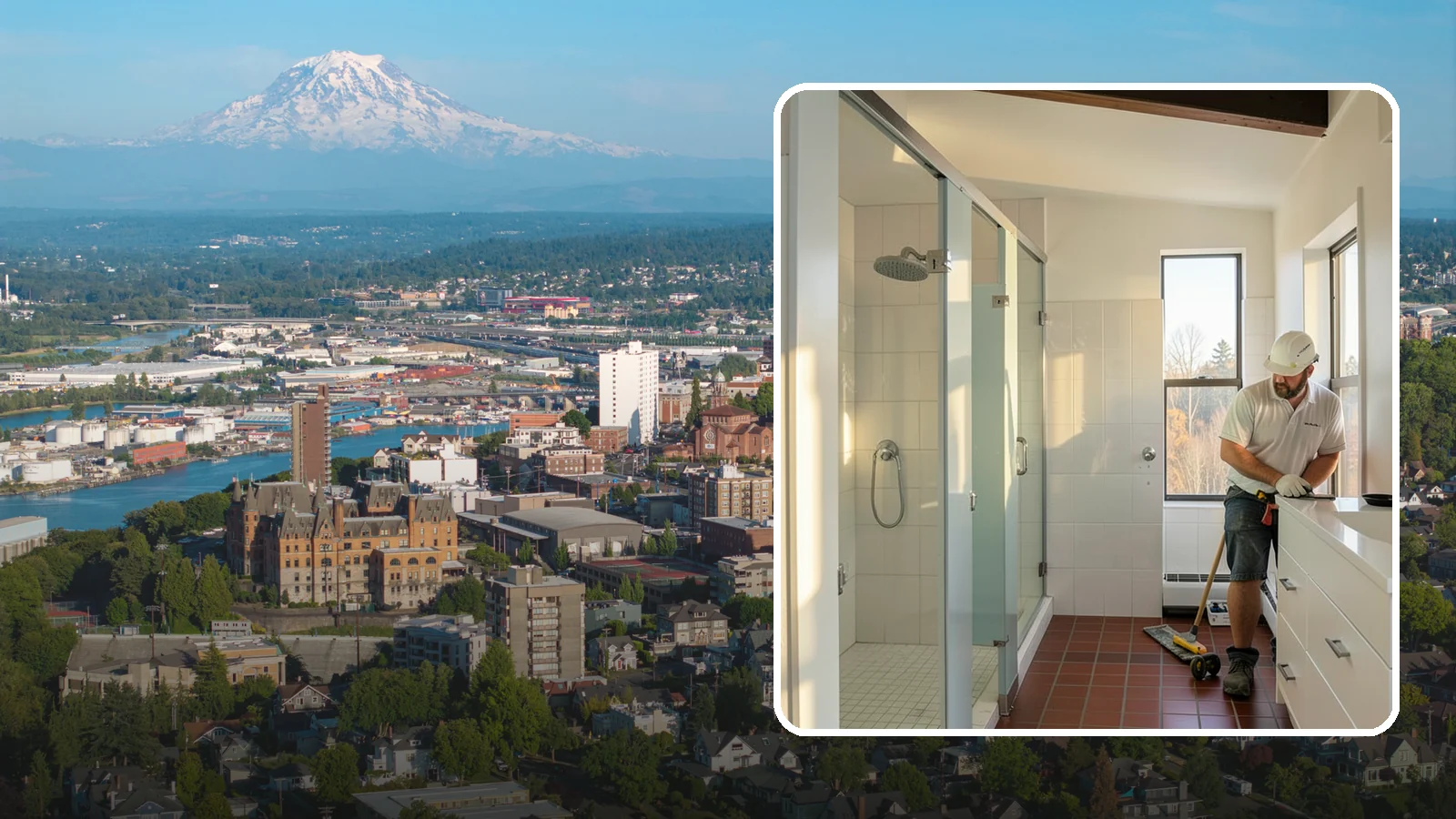 Bathroom Remodeling in Tacoma, Pierce County, WA - A full bathroom remodel updates layout, fixtures, and finishes to create a space that stands up to Western Washington's damp...