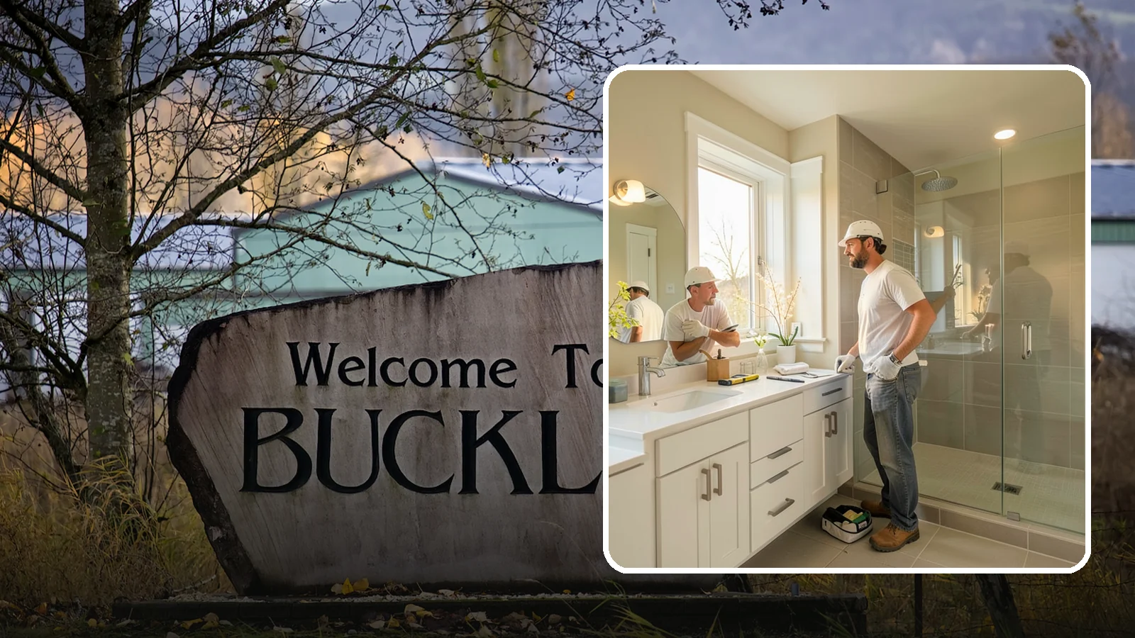 Bathroom Renovation in Buckley, Pierce County, WA - A bathroom renovation refreshes worn surfaces and aging systems while preserving the room's existing footprint.