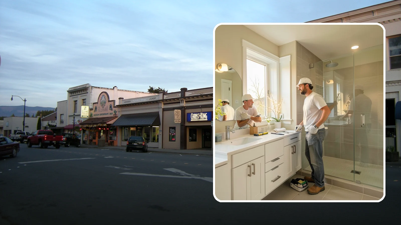 Bathroom Renovation in Burlington, Skagit County, WA - A bathroom renovation refreshes worn surfaces and aging systems while preserving the room's existing footprint.