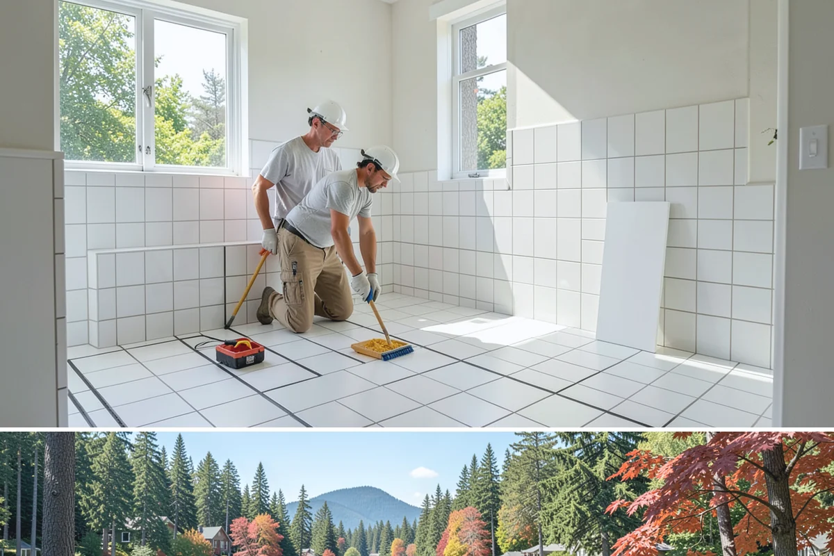 Bathroom Renovation in Covington, King County, WA - Renovations pair well with the rainy months when homeowners spend more time indoors and want a comfortable, dry retreat.