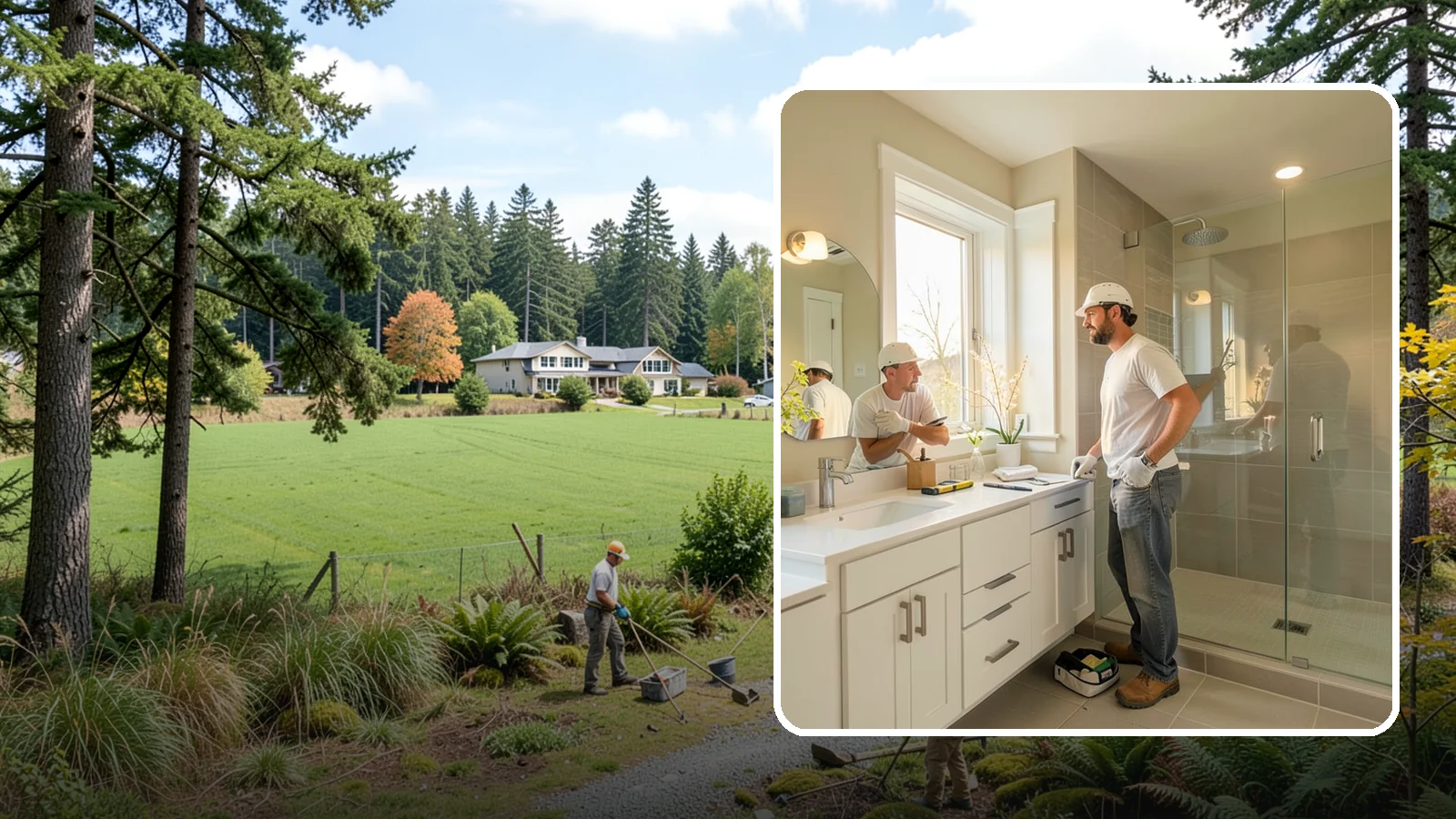 Bathroom Renovation in Lyman, Skagit County, WA - A bathroom renovation refreshes worn surfaces and aging systems while preserving the room's existing footprint.