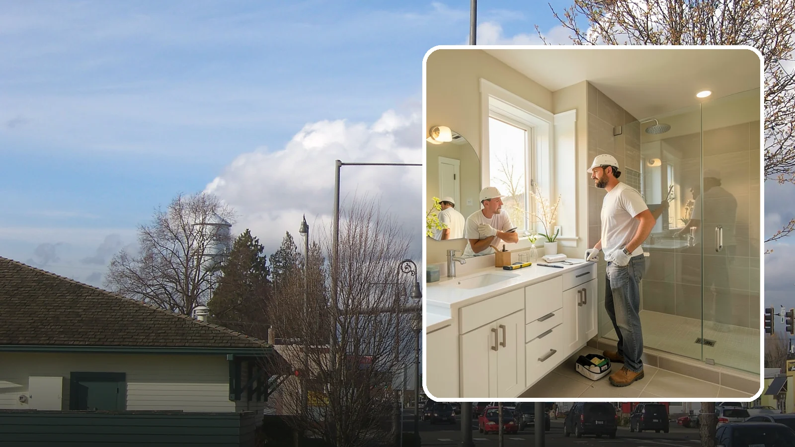 Bathroom Renovation in Marysville, Snohomish County, WA - A bathroom renovation refreshes worn surfaces and aging systems while preserving the room's existing footprint.