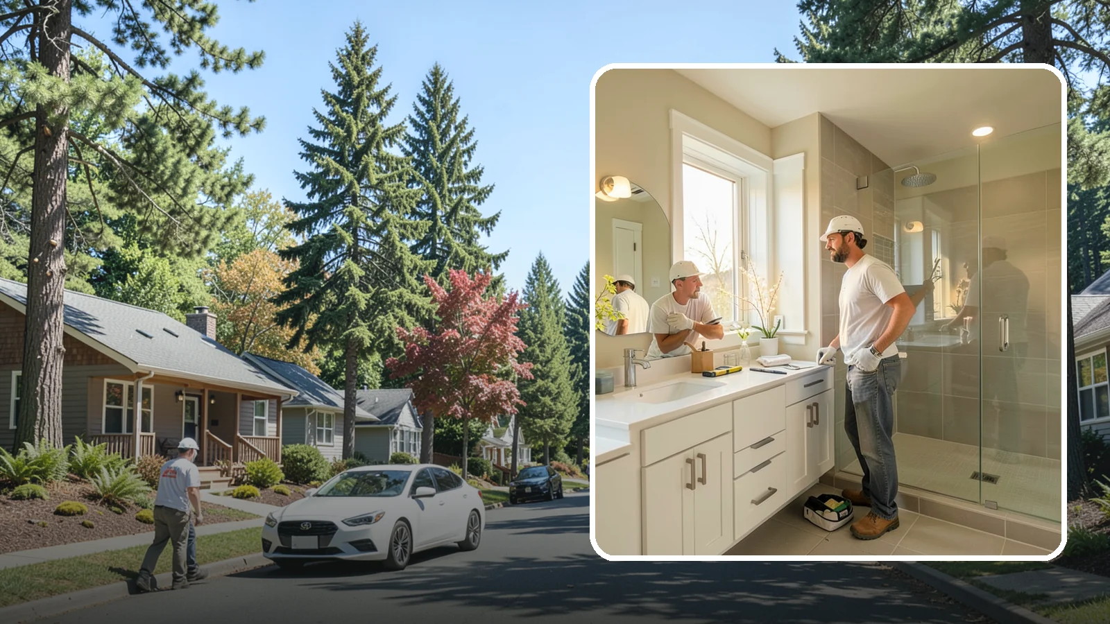 Bathroom Renovation in Orting, Pierce County, WA - A bathroom renovation refreshes worn surfaces and aging systems while preserving the room's existing footprint.
