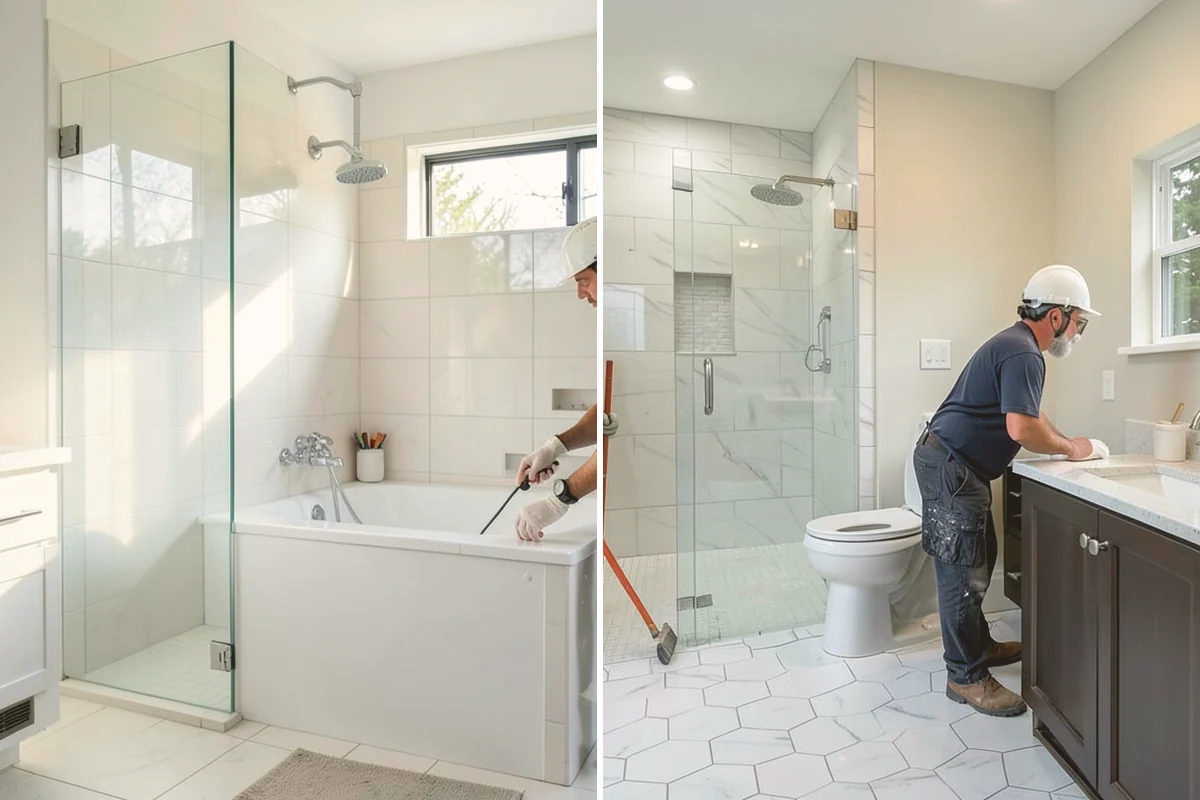 Bathroom Tile Installation in Algona, King County, WA - Prepare and level the substrate
