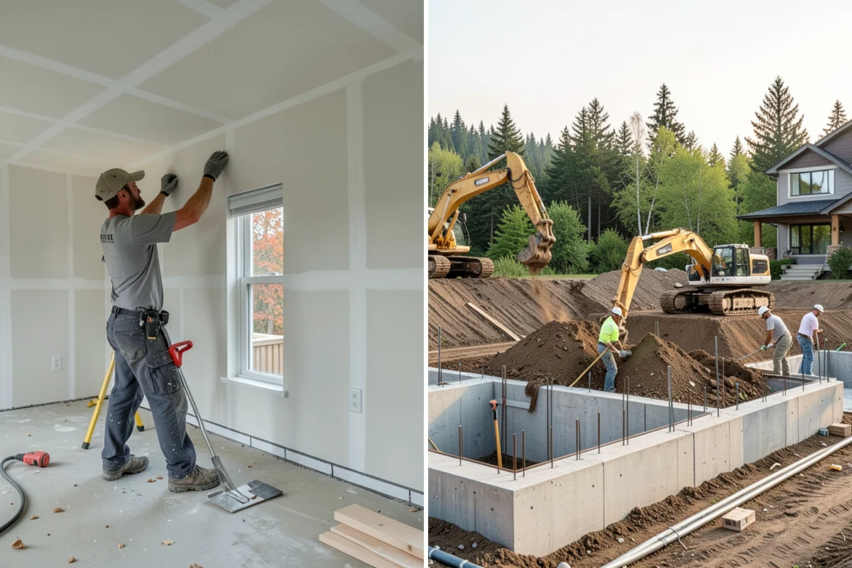Bathroom Tile Installation in Concrete, Skagit County, WA - Prepare and level the substrate