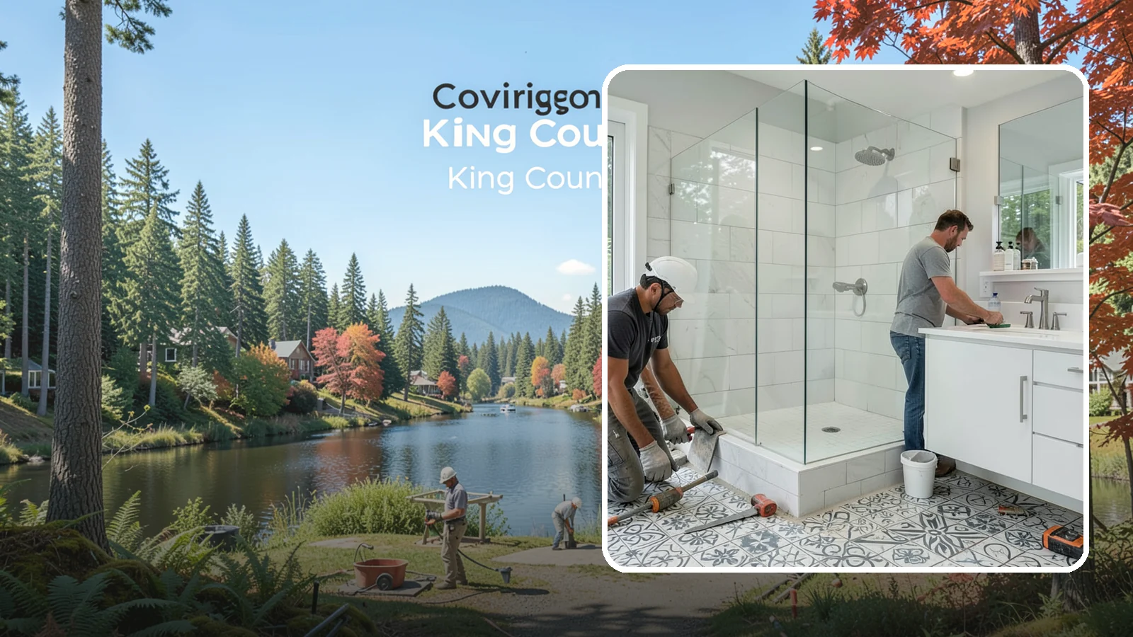 Bathroom Tile Installation in Covington, King County, WA - Bathroom tile installation brings durable, decorative tilework to walls, floors, or accents.