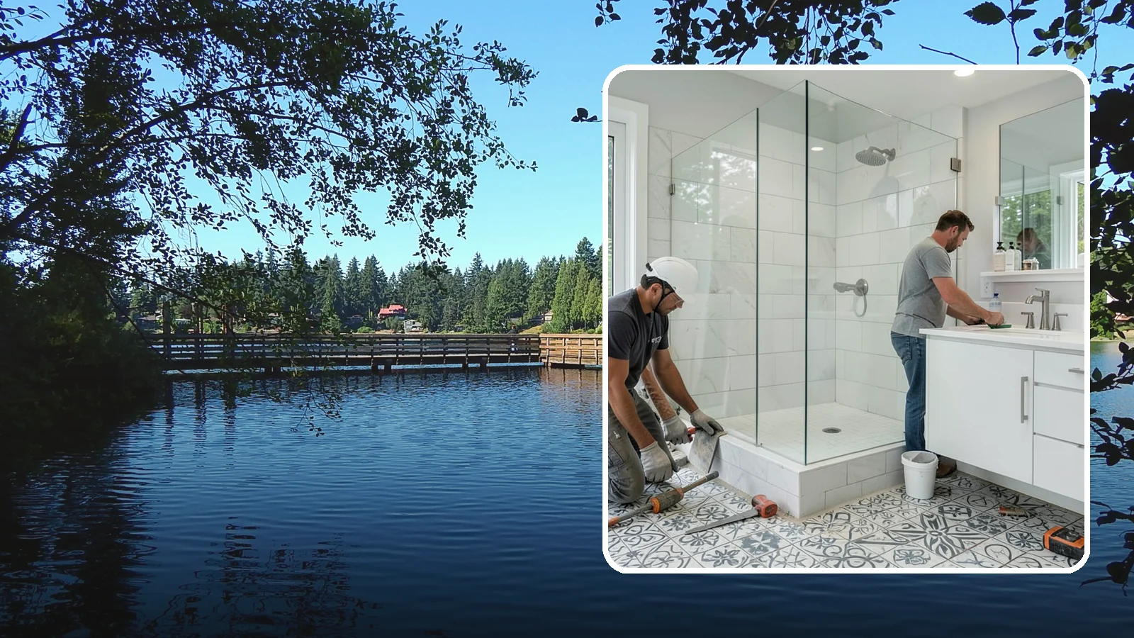 Bathroom Tile Installation in Federal Way, King County, WA - Bathroom tile installation brings durable, decorative tilework to walls, floors, or accents.