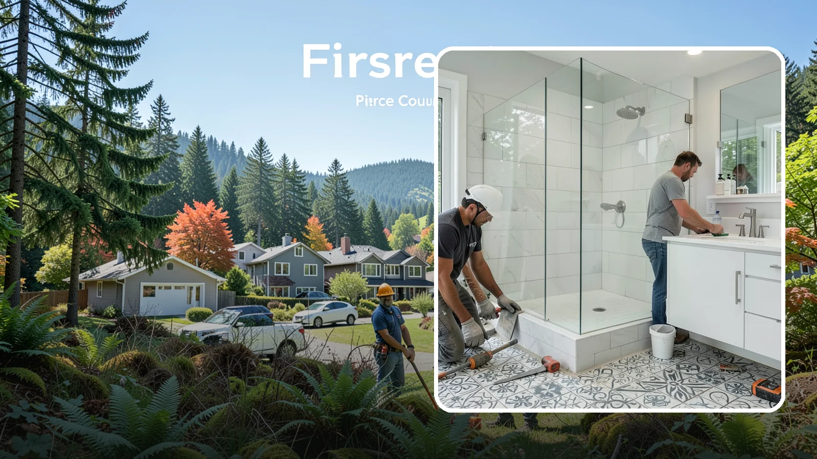 Bathroom Tile Installation in Fircrest, Pierce County, WA - Bathroom tile installation brings durable, decorative tilework to walls, floors, or accents.