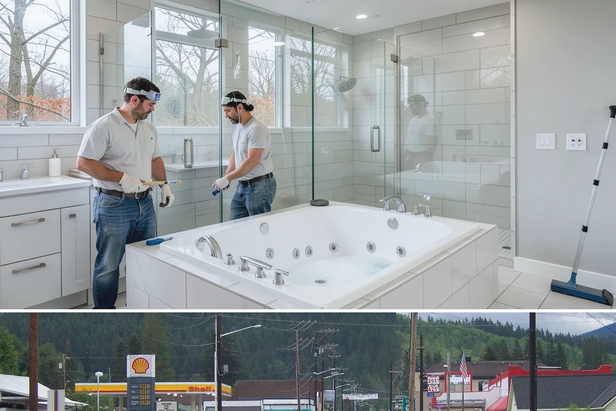Bathroom Tile Installation in Granite Falls, Snohomish County, WA - Tile setting benefits from the stable indoor temperatures of the heating season, which supports proper curing.