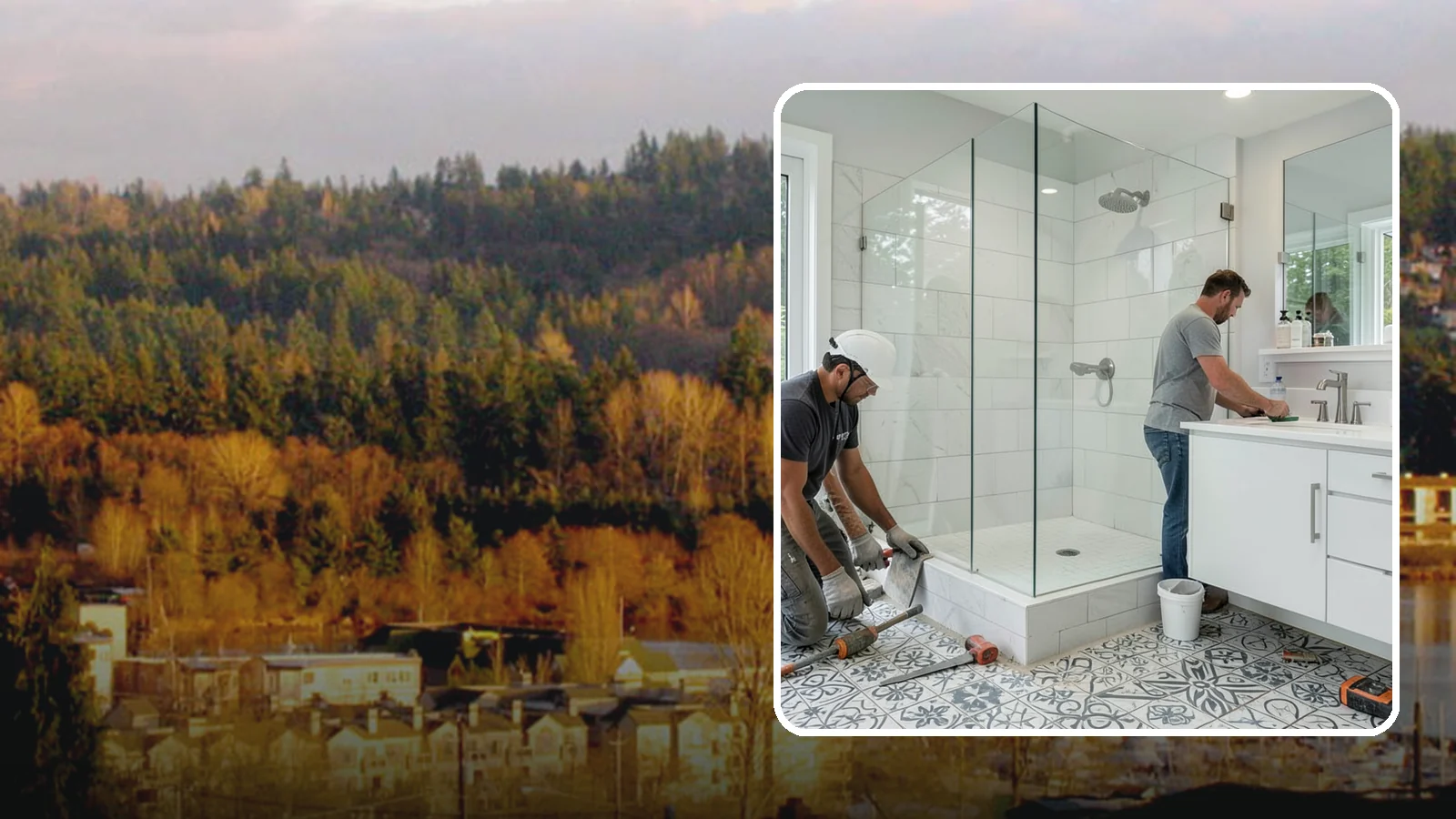 Bathroom Tile Installation in Kenmore, King County, WA - Bathroom tile installation brings durable, decorative tilework to walls, floors, or accents.