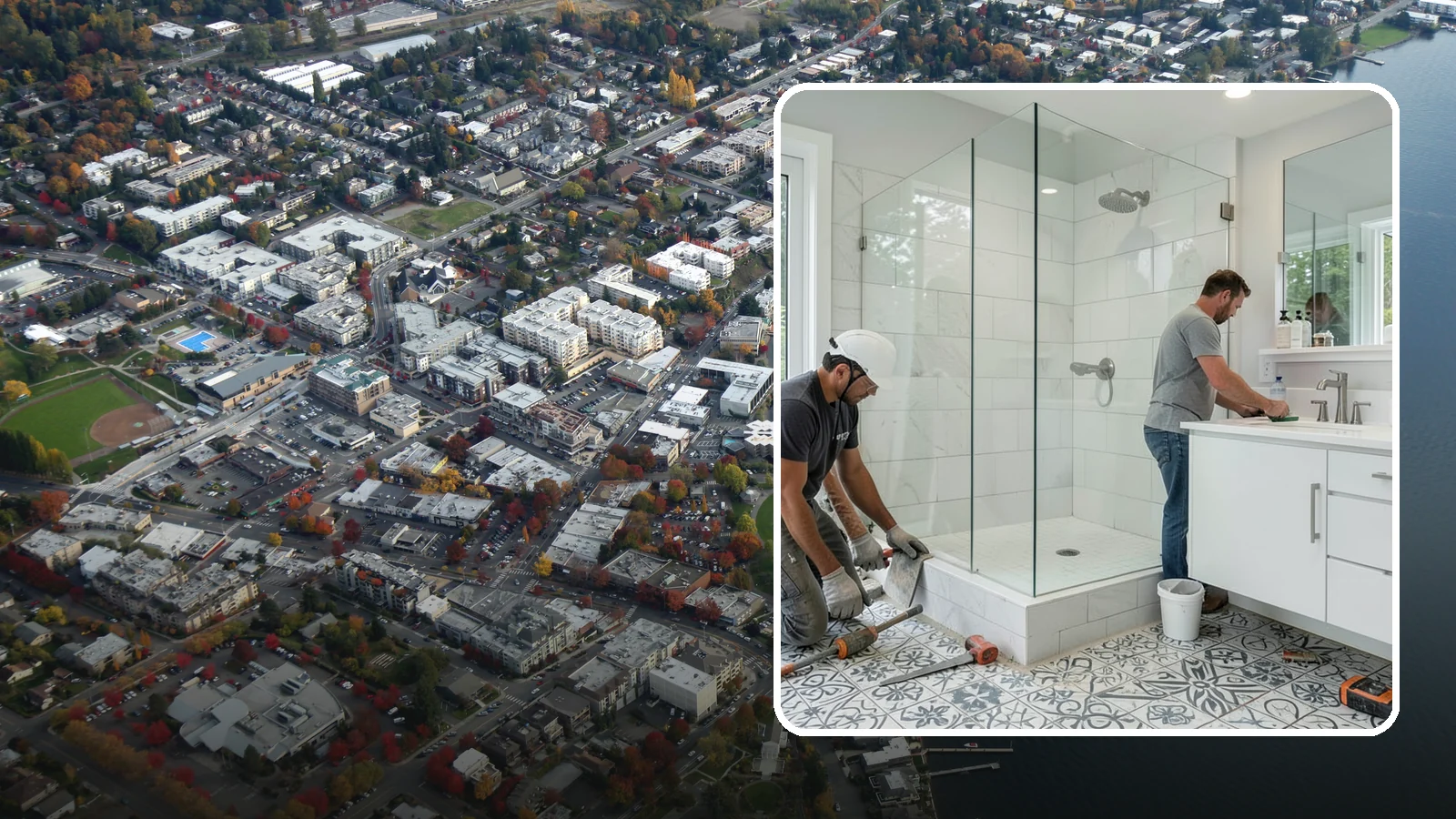 Bathroom Tile Installation in Kirkland, King County, WA - Bathroom tile installation brings durable, decorative tilework to walls, floors, or accents.