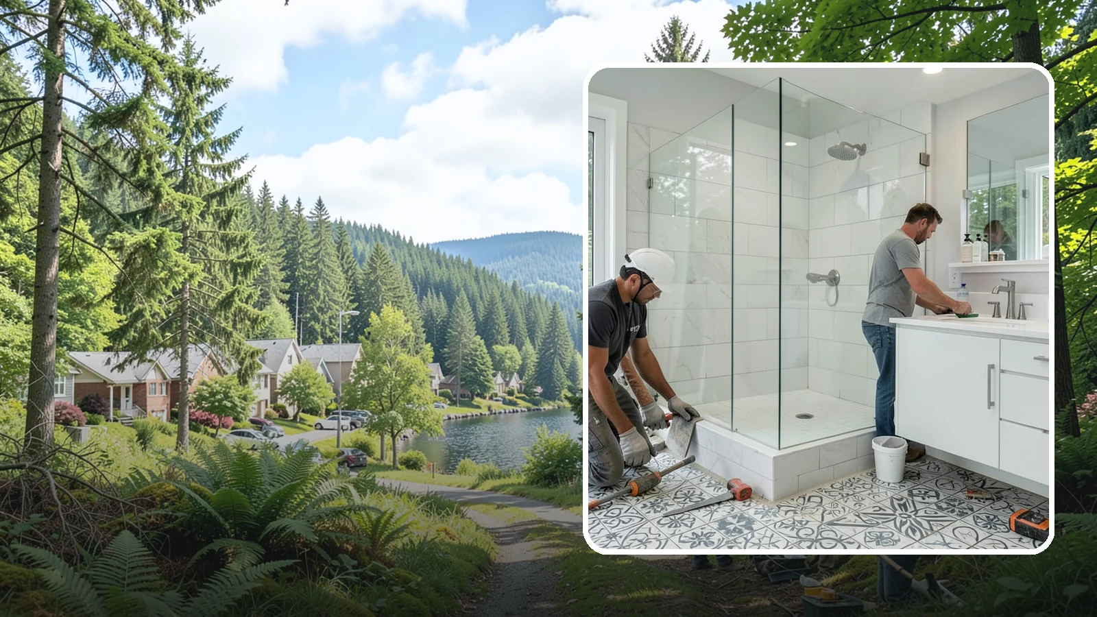 Bathroom Tile Installation in Lake Forest Park, King County, WA - Bathroom tile installation brings durable, decorative tilework to walls, floors, or accents.