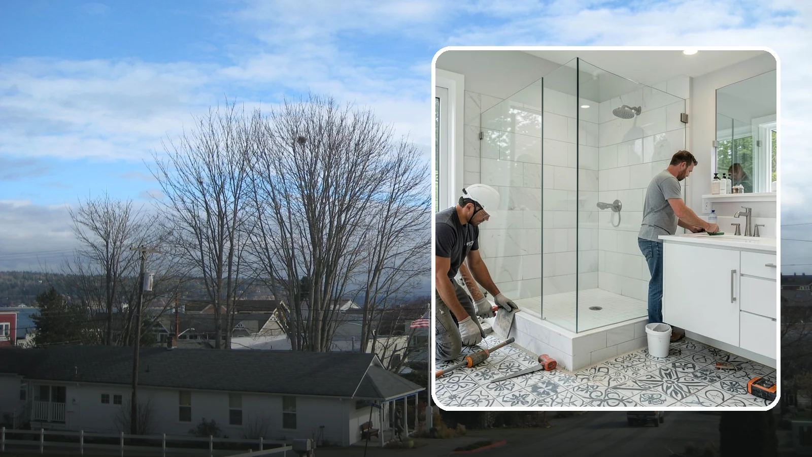 Bathroom Tile Installation in Langley, Island County, WA - Bathroom tile installation brings durable, decorative tilework to walls, floors, or accents.