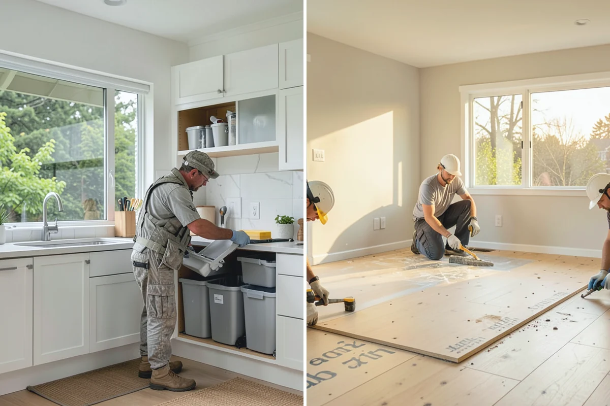 Bathroom Tile Installation in Medina, King County, WA - Prepare and level the substrate