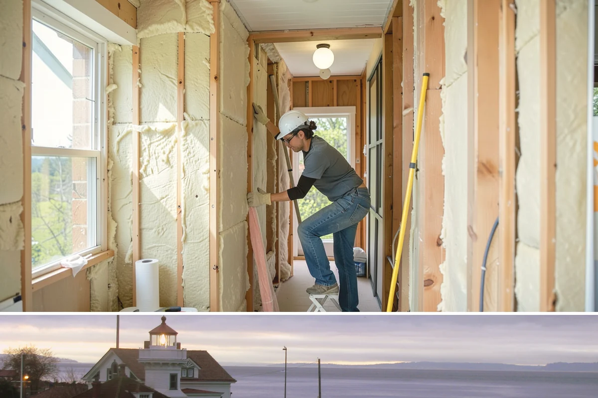Bathroom Tile Installation in Mukilteo, Snohomish County, WA - Tile setting benefits from the stable indoor temperatures of the heating season, which supports proper curing.
