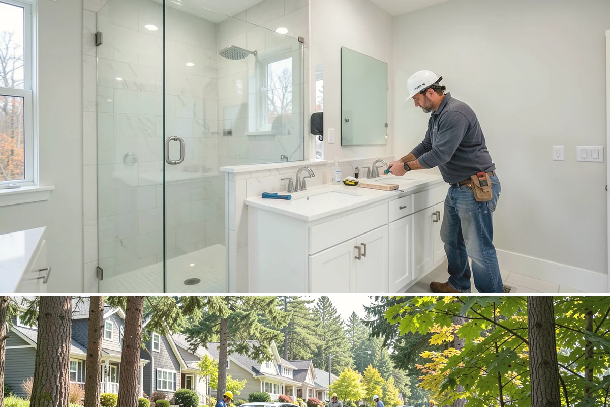 Bathroom Tile Installation in Normandy Park, King County, WA - Tile setting benefits from the stable indoor temperatures of the heating season, which supports proper curing.