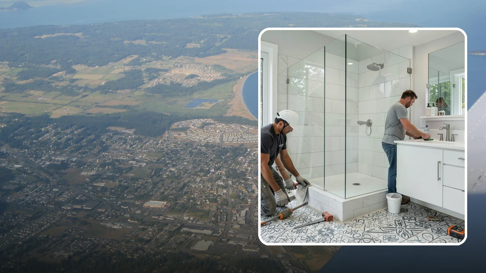 Bathroom Tile Installation in Oak Harbor, Island County, WA - Bathroom tile installation brings durable, decorative tilework to walls, floors, or accents.