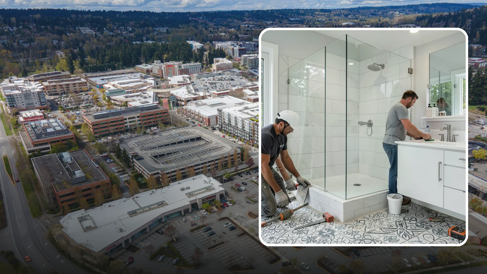 Bathroom Tile Installation in Redmond, King County, WA - Bathroom tile installation brings durable, decorative tilework to walls, floors, or accents.