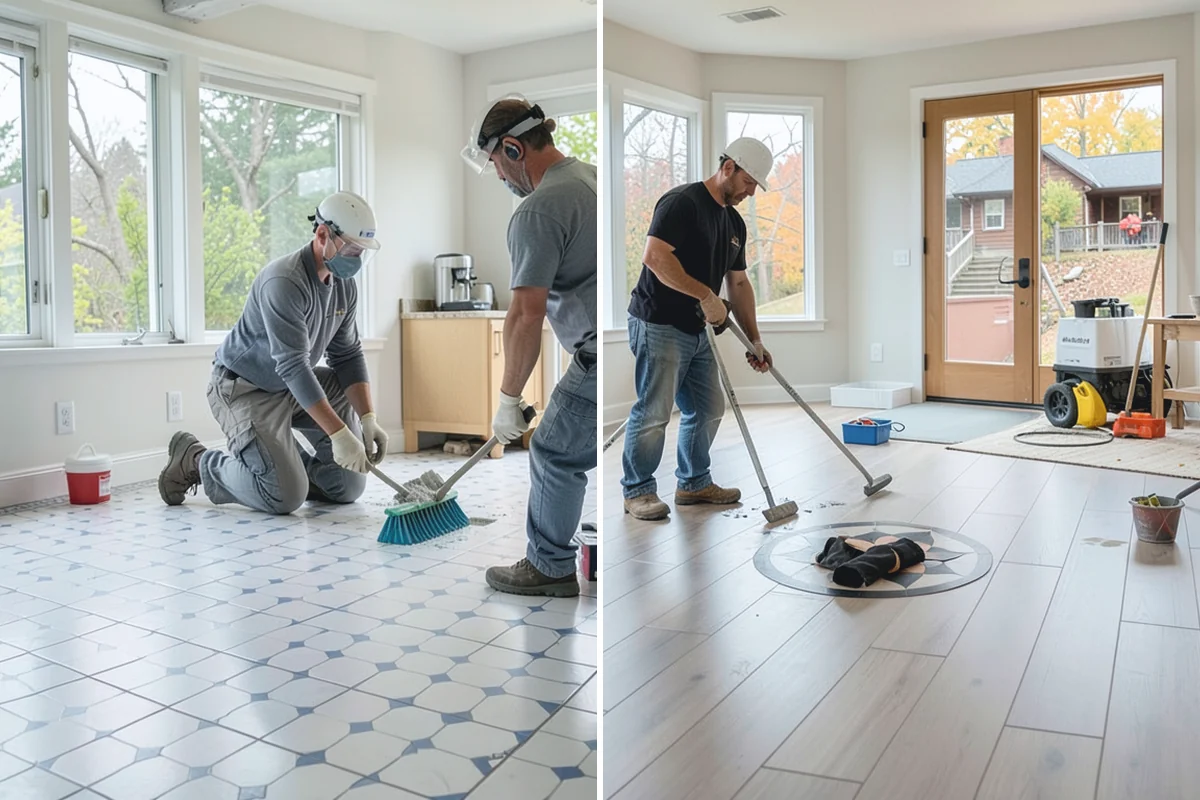 Bathroom Tile Installation in Roy, Pierce County, WA - Prepare and level the substrate