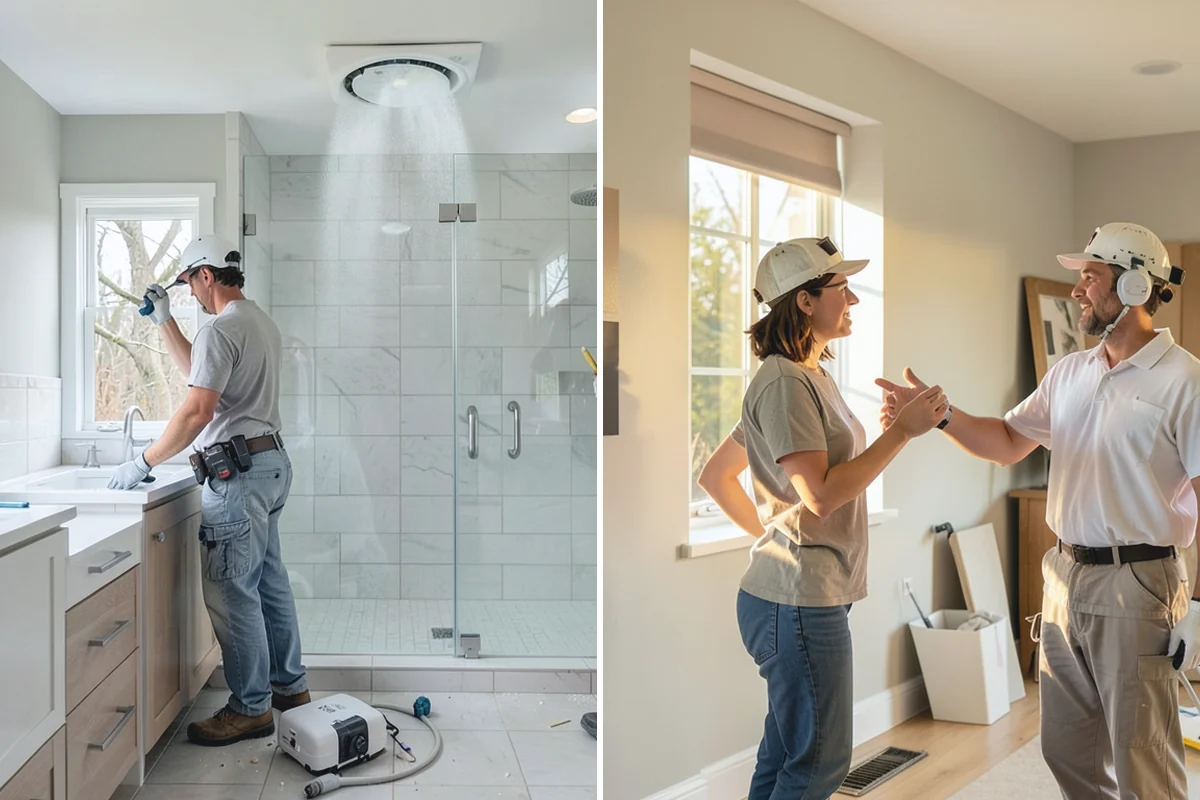 Bathroom Tile Installation in South Prairie, Pierce County, WA - Prepare and level the substrate