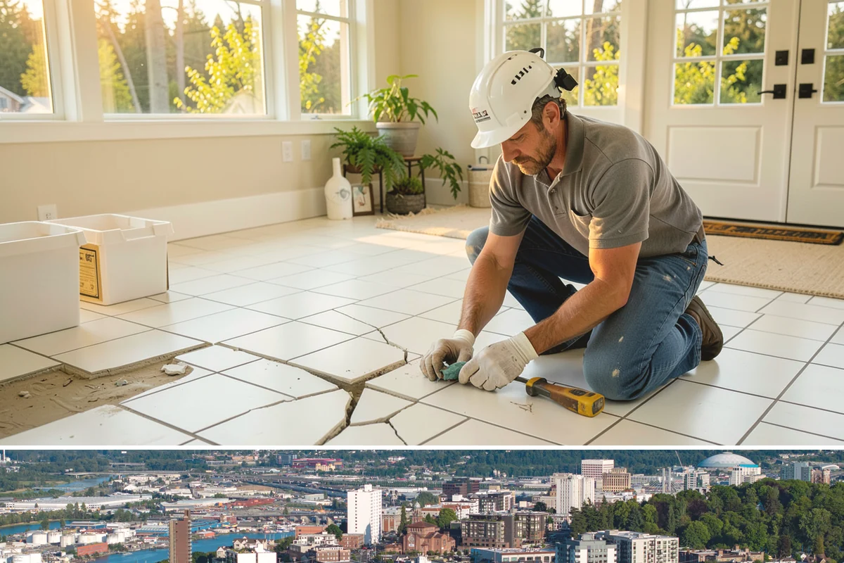 Bathroom Tile Installation in Tacoma, Pierce County, WA - Tile setting benefits from the stable indoor temperatures of the heating season, which supports proper curing.