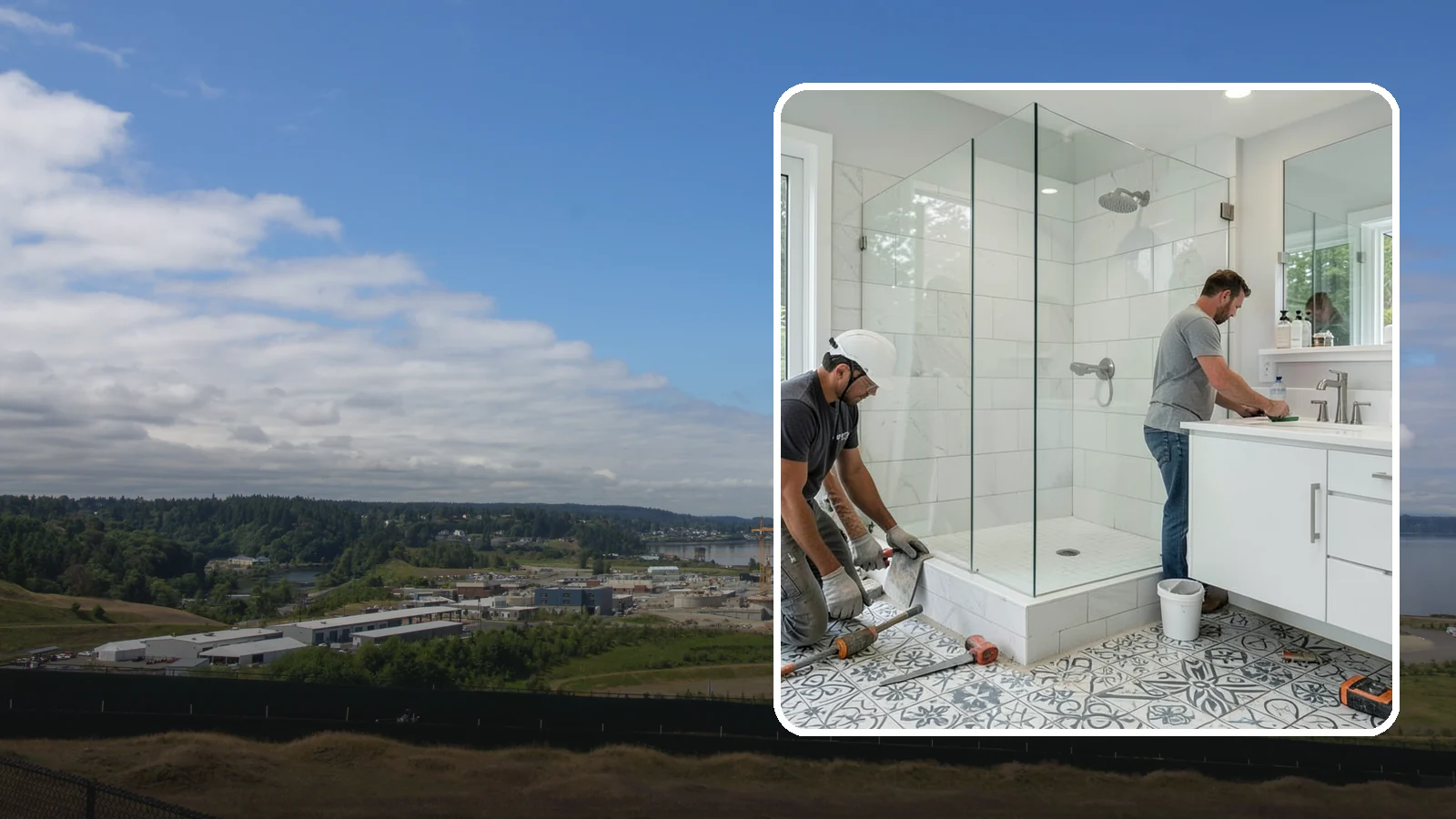Bathroom Tile Installation in University Place, Pierce County, WA - Bathroom tile installation brings durable, decorative tilework to walls, floors, or accents.