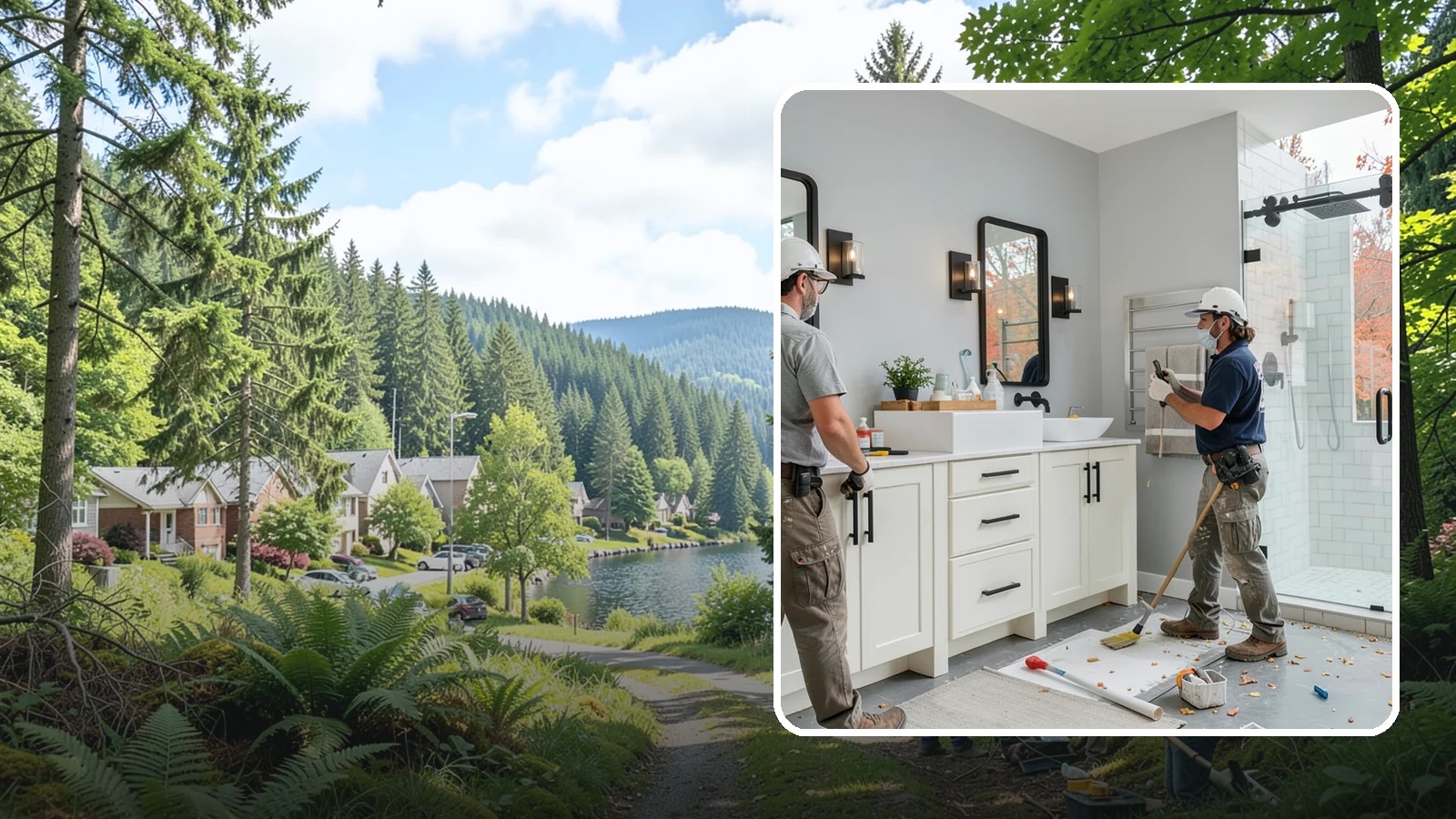 Bathroom Vanity Installation in Lake Forest Park, King County, WA - A bathroom vanity installation adds functional storage and a fresh focal point to your sink area.