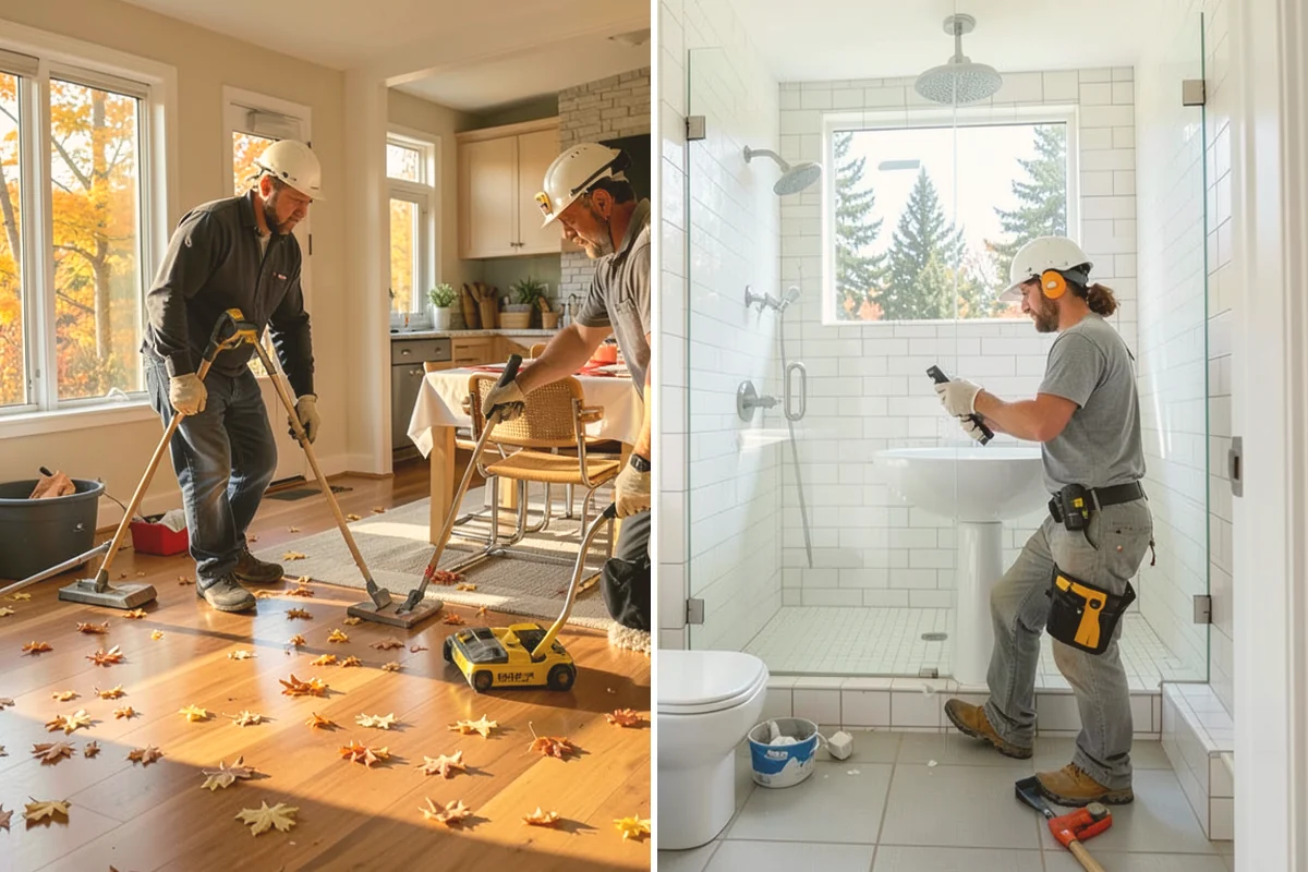 Bathroom Vanity Installation in Lynnwood, Snohomish County, WA - Remove the old vanity and check plumbing