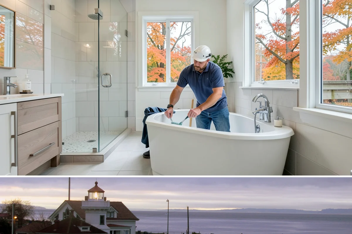 Bathroom Vanity Installation in Mukilteo, Snohomish County, WA - A vanity swap is a quick indoor upgrade that fits easily into any time of year.
