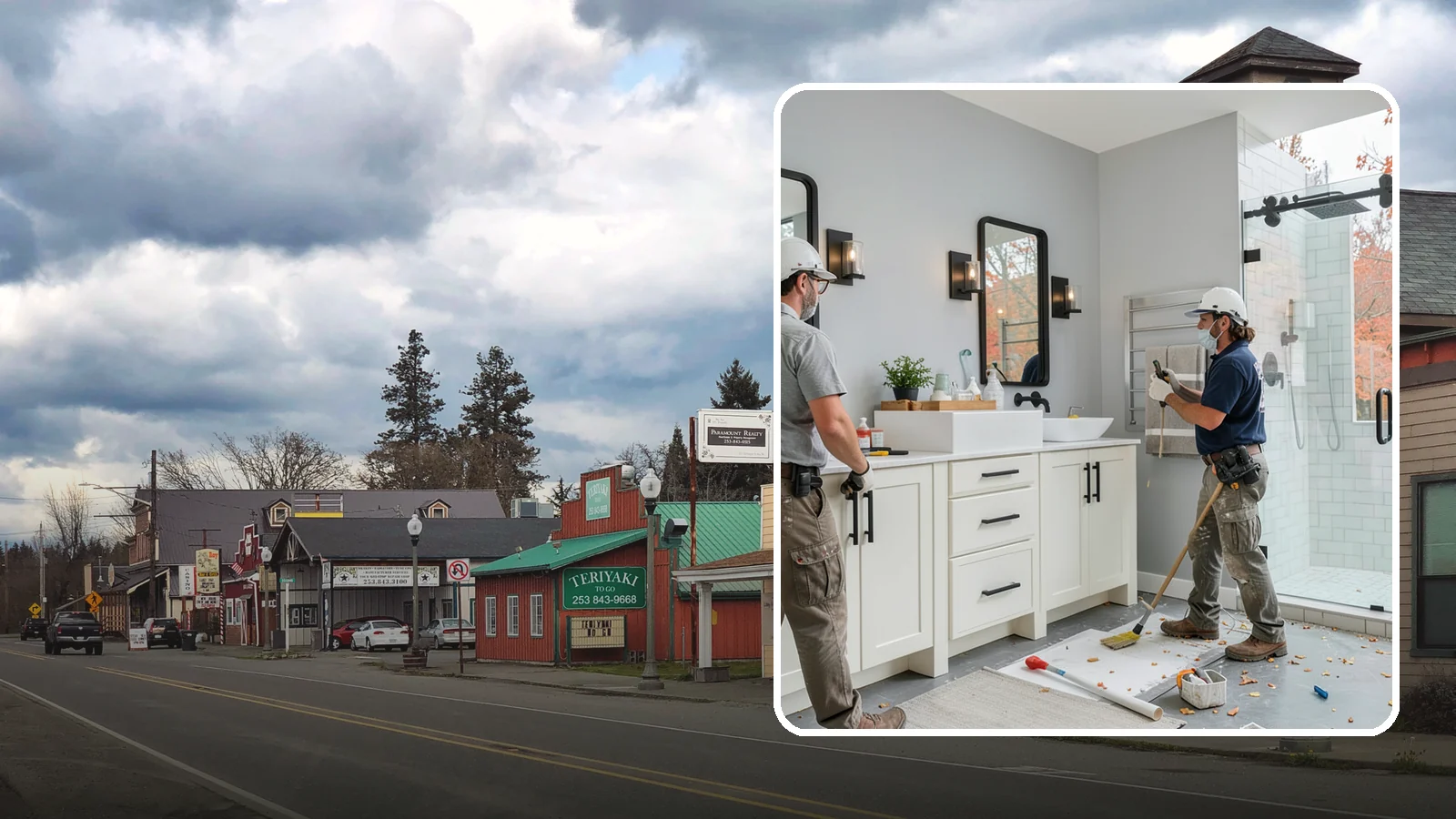 Bathroom Vanity Installation in Roy, Pierce County, WA - A bathroom vanity installation adds functional storage and a fresh focal point to your sink area.