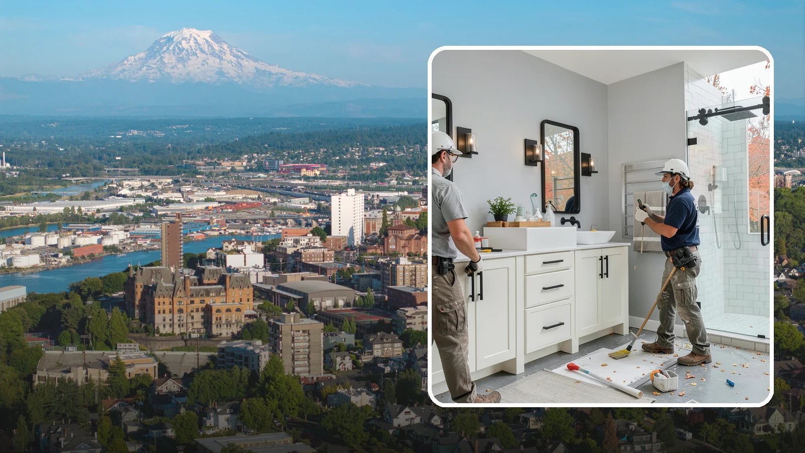 Bathroom Vanity Installation in Tacoma, Pierce County, WA - A bathroom vanity installation adds functional storage and a fresh focal point to your sink area.