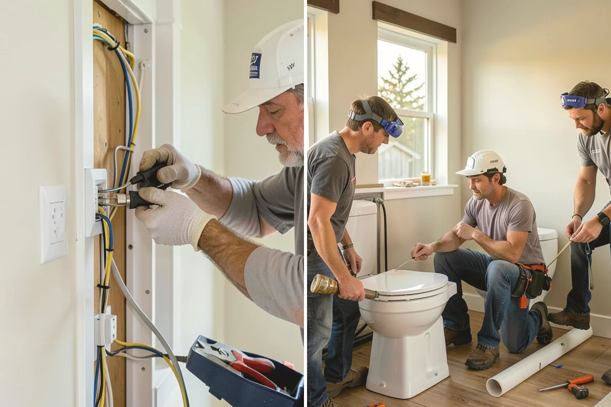Bathroom Vanity Installation in Yarrow Point, King County, WA - Remove the old vanity and check plumbing