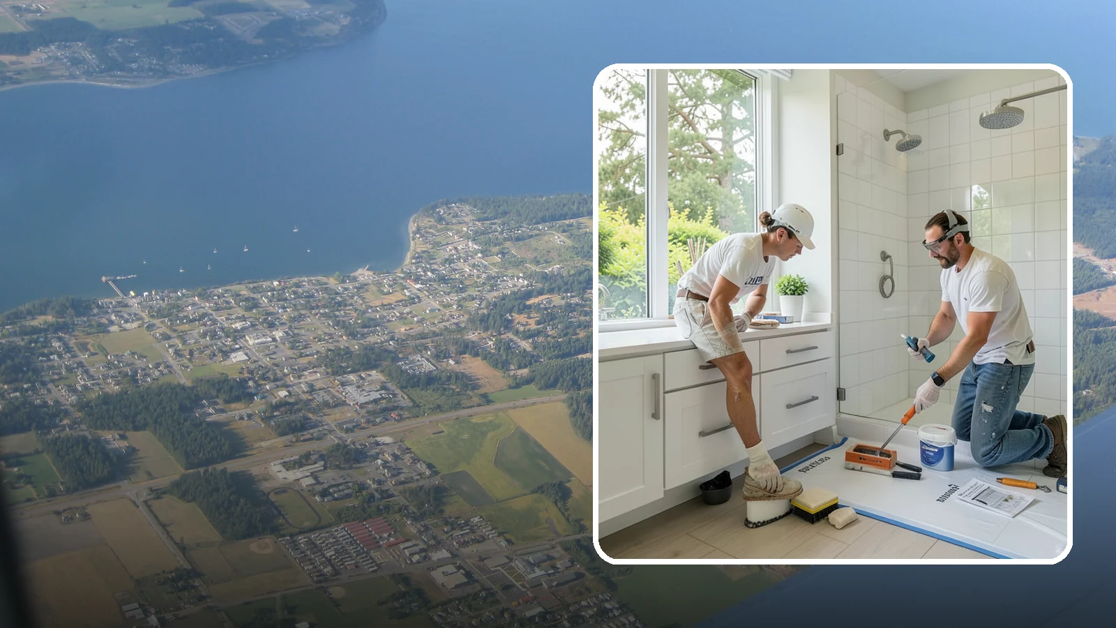 Bathroom Waterproofing in Coupeville, Island County, WA - Bathroom waterproofing seals wet areas to keep moisture out of your walls, floors, and framing.