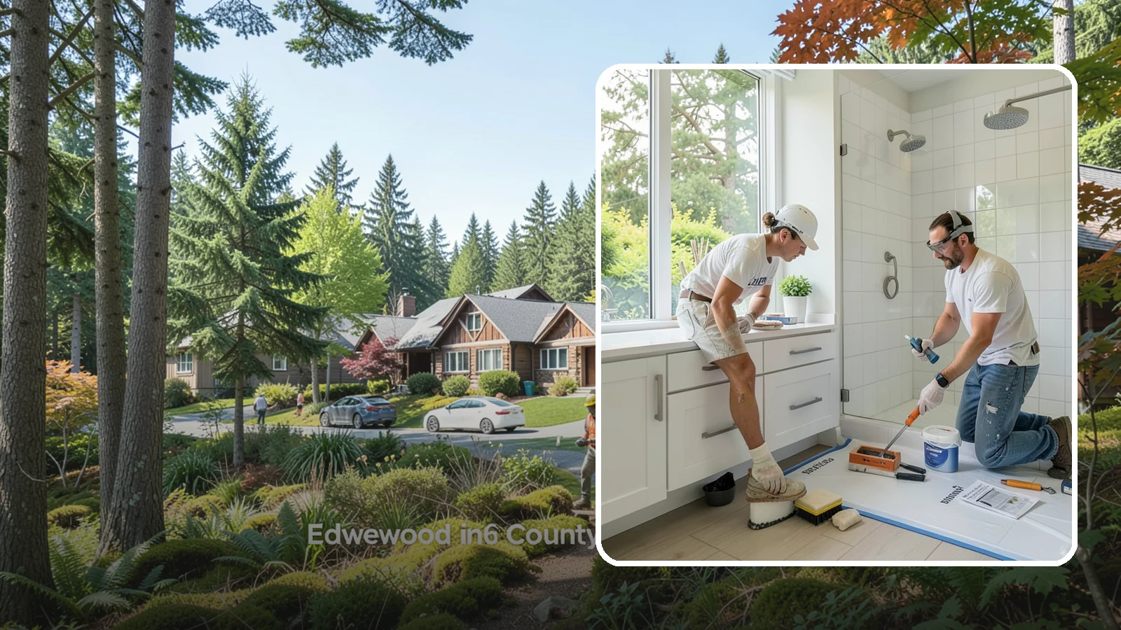 Bathroom Waterproofing in Edgewood, Pierce County, WA - Bathroom waterproofing seals wet areas to keep moisture out of your walls, floors, and framing.