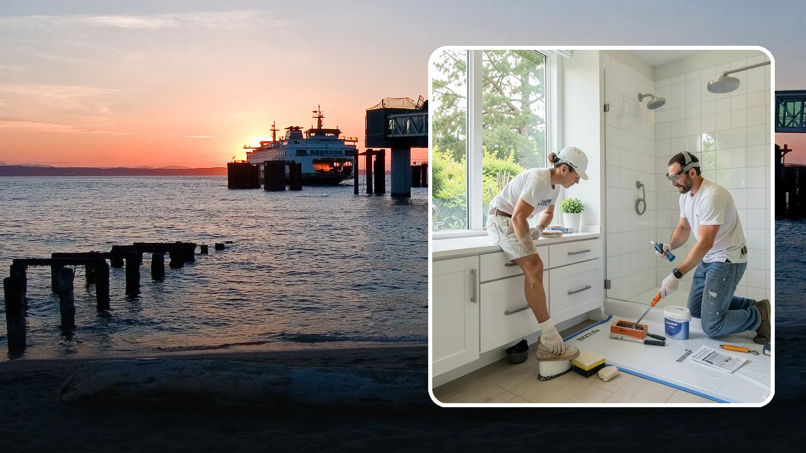 Bathroom Waterproofing in Edmonds, Snohomish County, WA - Bathroom waterproofing seals wet areas to keep moisture out of your walls, floors, and framing.