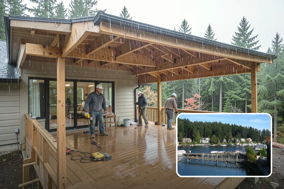 Bathroom Waterproofing in Gig Harbor, Pierce County, WA - Blocks water from reaching framing and subfloor
